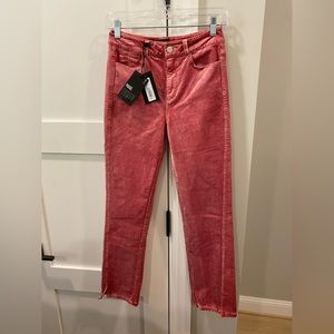 PAIGE—Pink Velvet Jeans